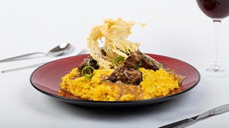 Risoto de filé mignon